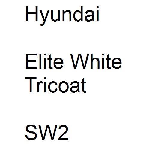 Hyundai, Elite White Tricoat, SW2.